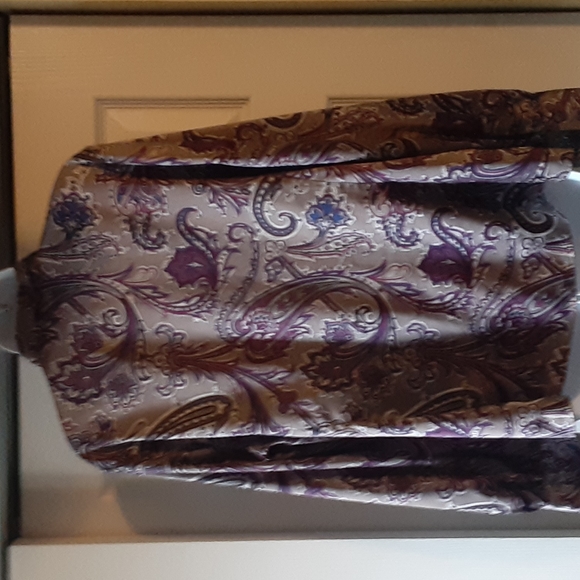 ANN TAYLOR  PAISLEY PRINT  DRESS TOP, SIZE 16 - Picture 3 of 7